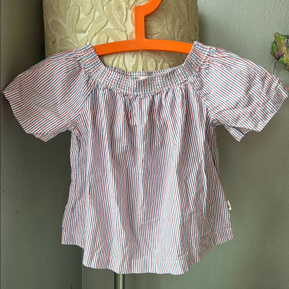 American Outfitters Striped Kids Top - Red, Blue, and White